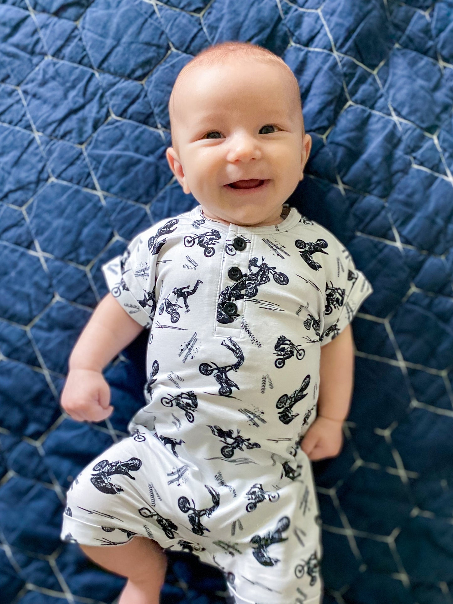 Braaap! - Henley Short Sleeve Romper