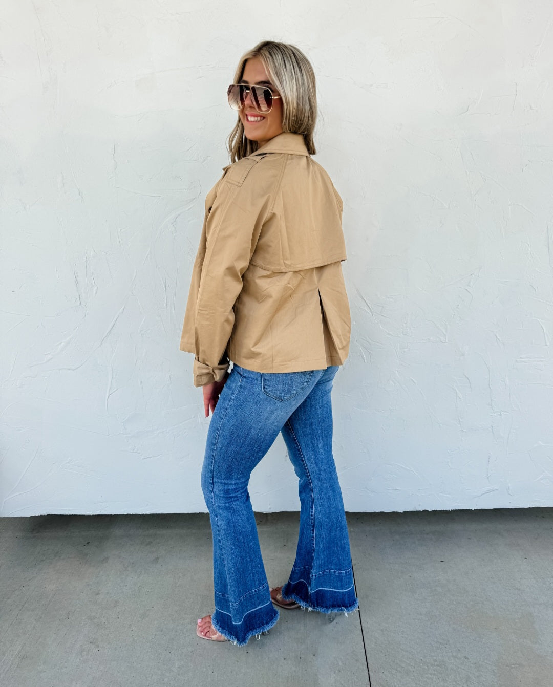 Spoil Yourself Collection| Rossi Crop Trench Coat