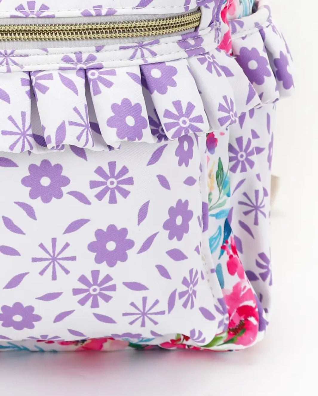 Pink Flower Ruffled Backpack | Accessories