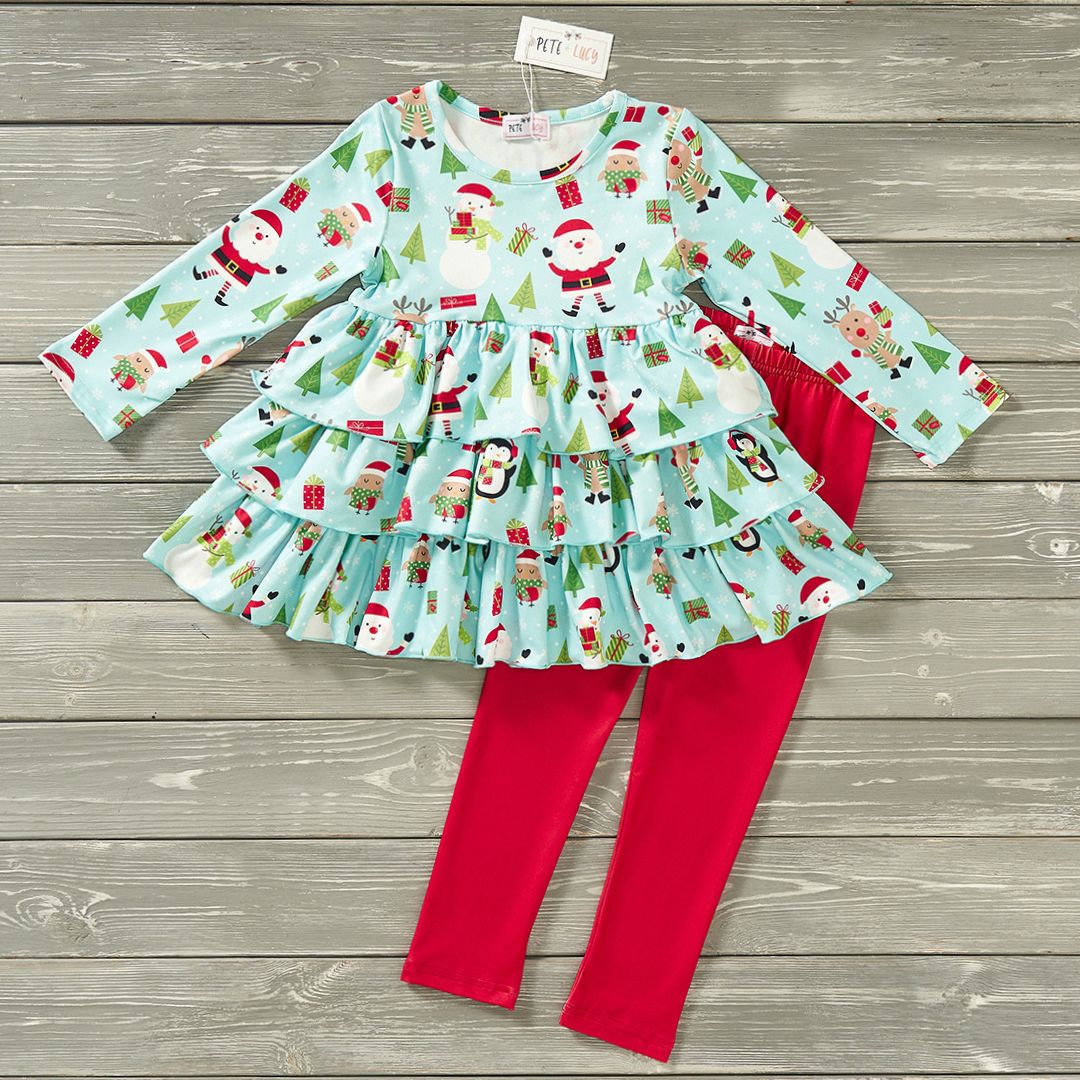 Pete+Lucy| North Pole Girls 2pc Pant Sets