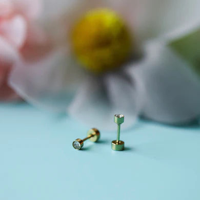 Pierced Co Tiny Collection - Diamond Earrings