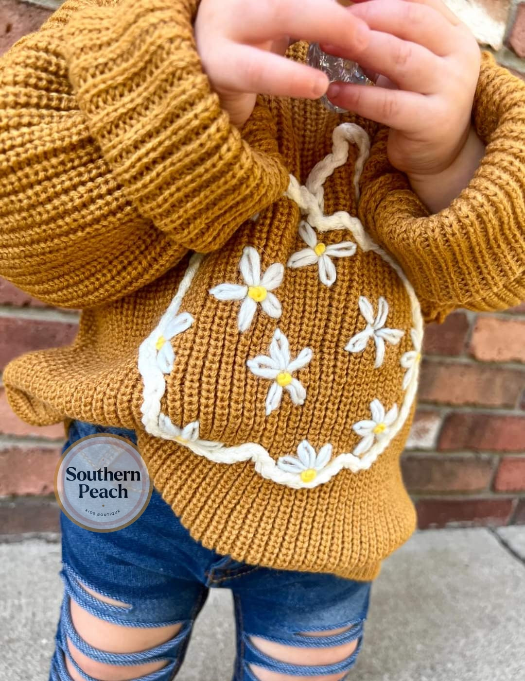 Pumpkin & Daisy Sweater