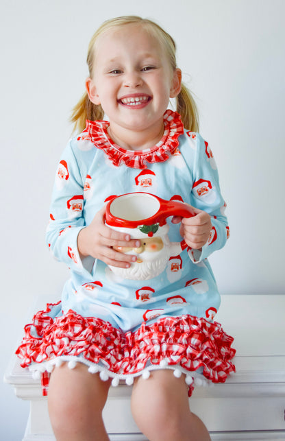Oh What Fun Holiday Collection| Vintage Santa Gown with Bloomers