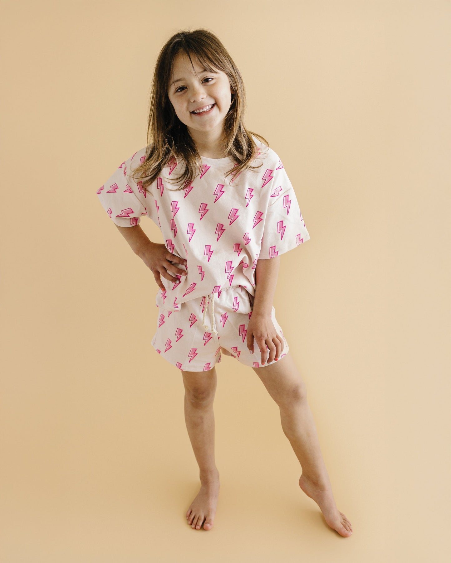 Shorts Set | Pink Bolts