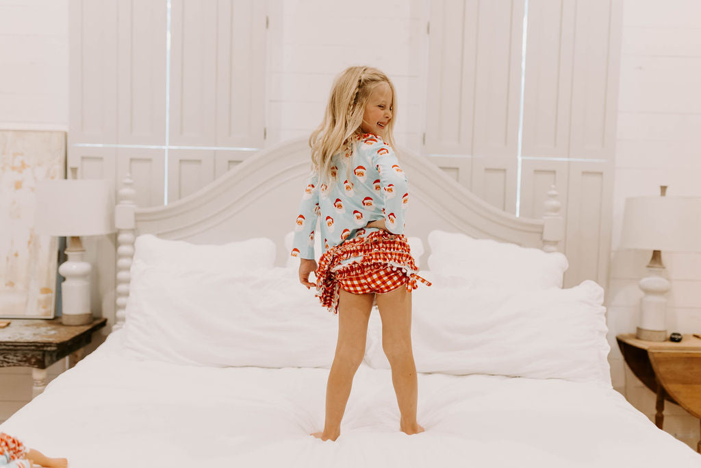 Oh What Fun Holiday Collection| Vintage Santa Gown with Bloomers