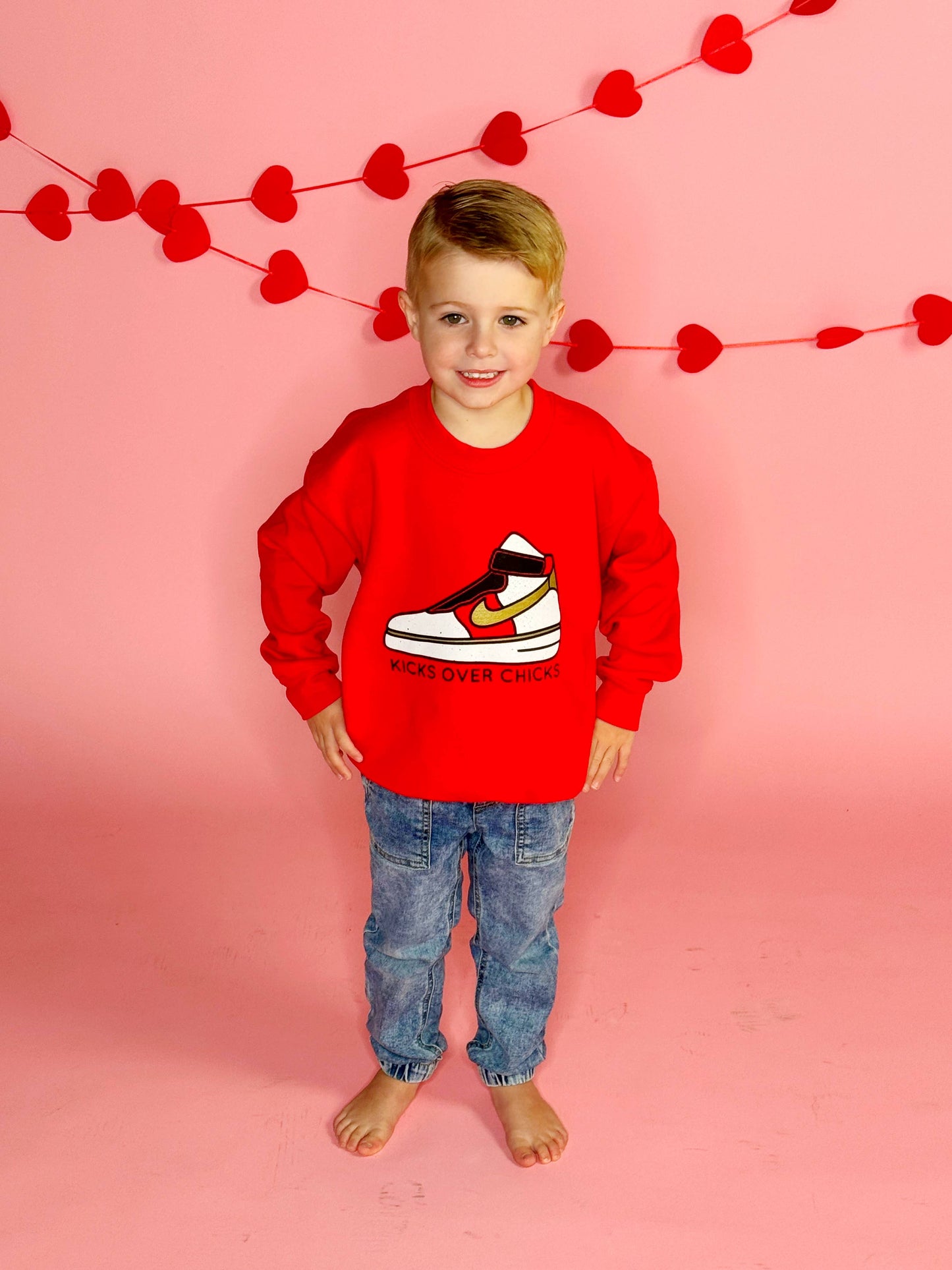 Kicks Over Chicks Youth & Adult Sweatshirt: 3T