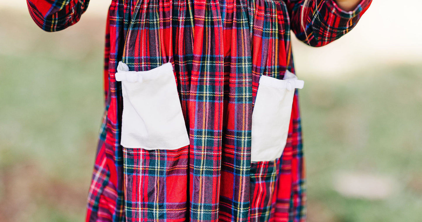 Oh What Fun Holiday Collection|  Claire Twirl Dress in Tartan