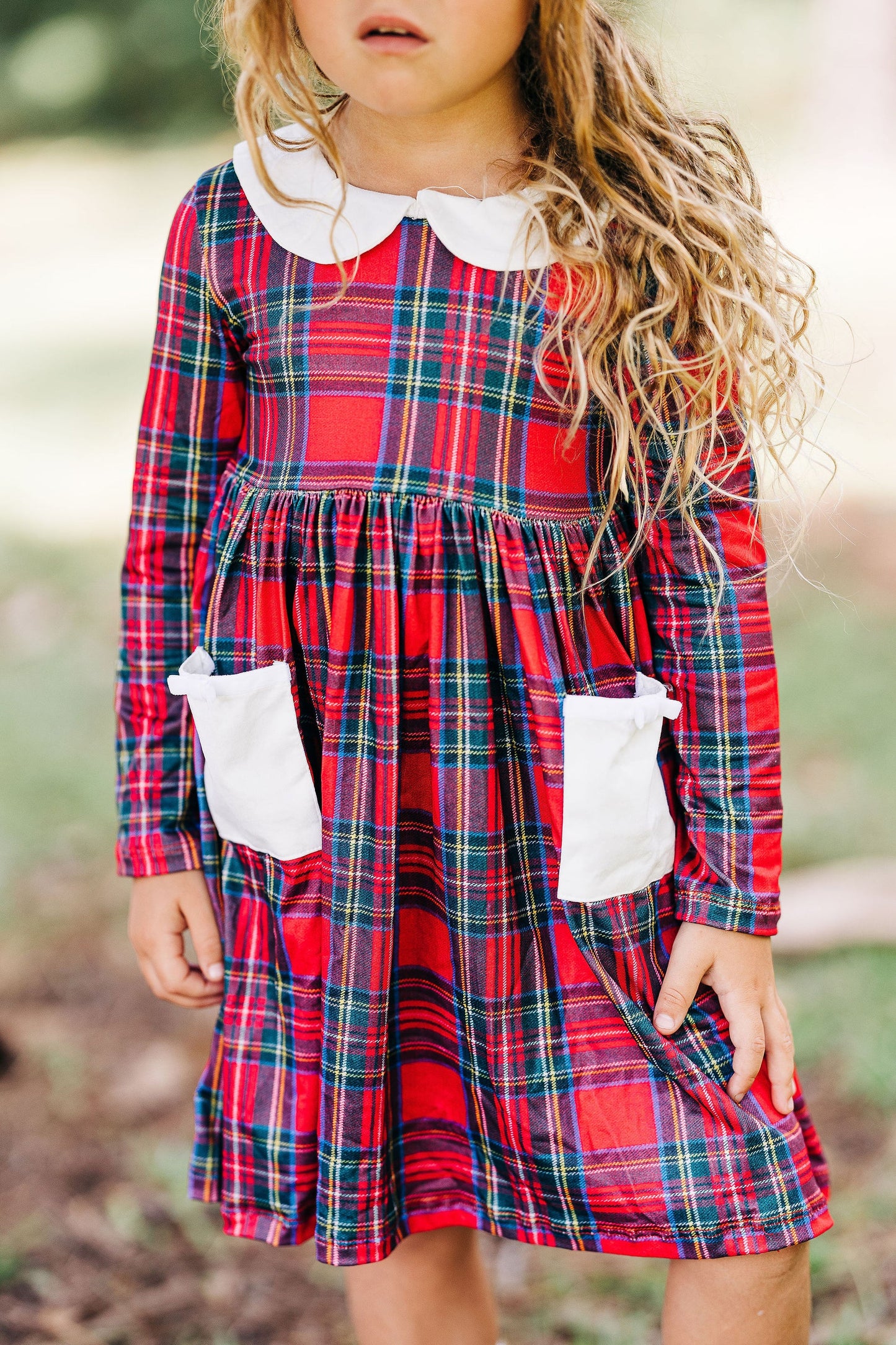 Oh What Fun Holiday Collection|  Claire Twirl Dress in Tartan