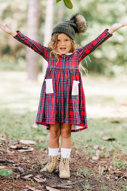 Oh What Fun Holiday Collection|  Claire Twirl Dress in Tartan