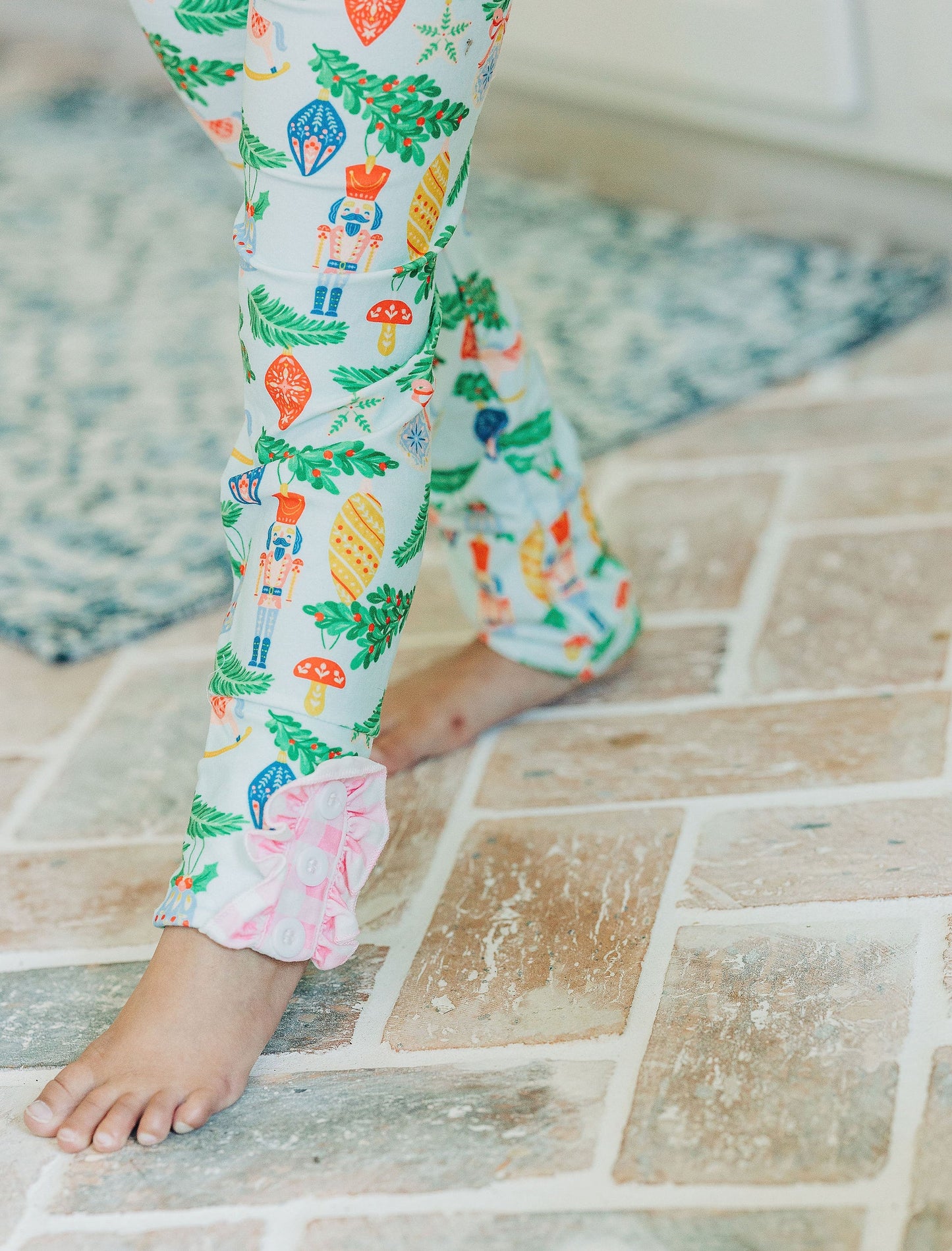 Oh What Fun Holiday Collection|  Nutcracker Ruffled Buttflap Jammies