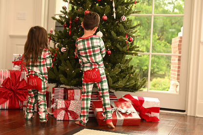 Oh What Fun Holiday Collection| Christmas Plaid ButtFlap Jammies