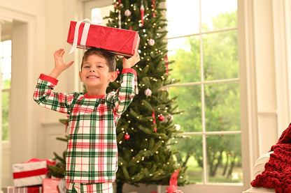 Oh What Fun Holiday Collection| Christmas Plaid ButtFlap Jammies