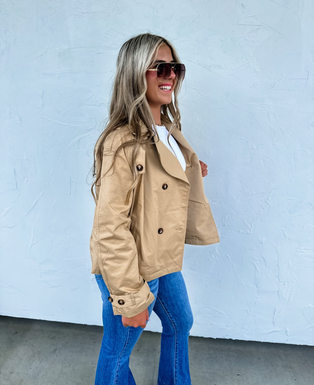 Spoil Yourself Collection| Rossi Crop Trench Coat