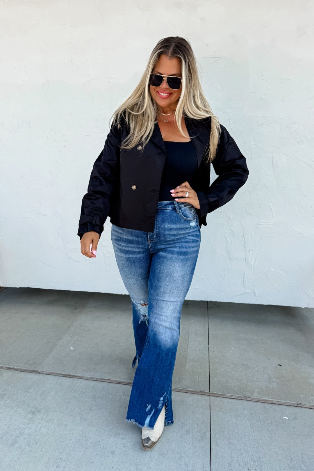 Spoil Yourself Collection| Rossi Crop Trench Coat