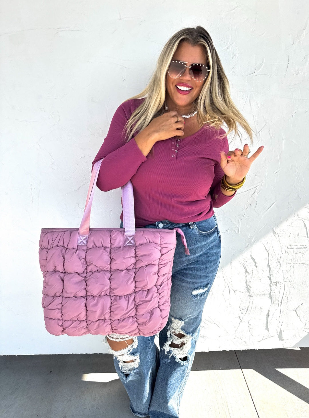 Spoil Yourself Collection| Brooklyn Snap Henley Top