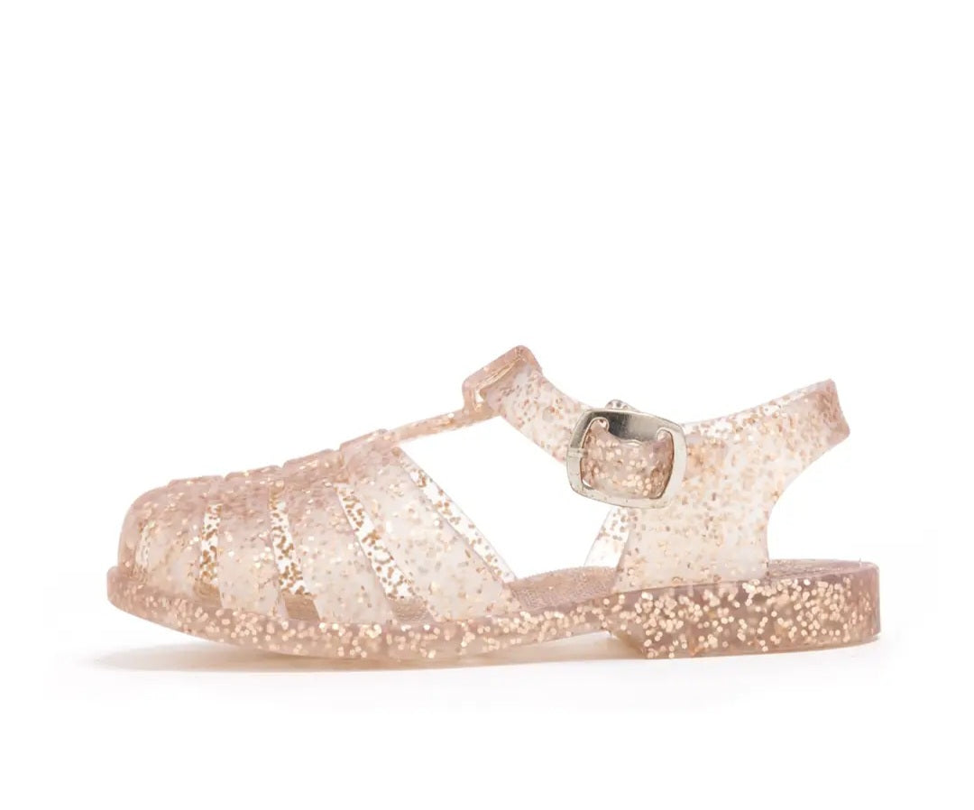 New Rose Glitter Jelly Sandals|Girls Footwear