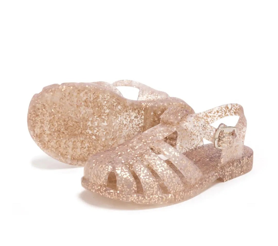 New Rose Glitter Jelly Sandals|Girls Footwear