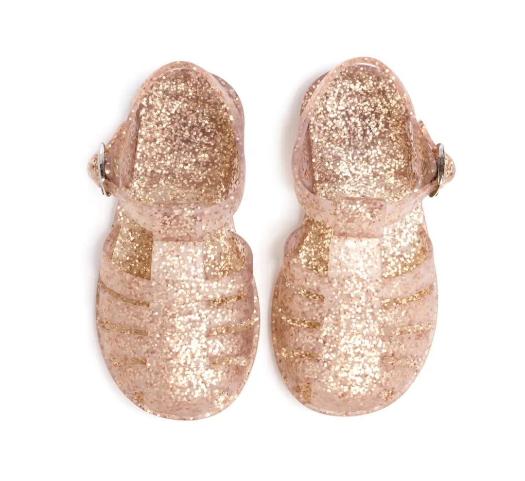 New Rose Glitter Jelly Sandals|Girls Footwear