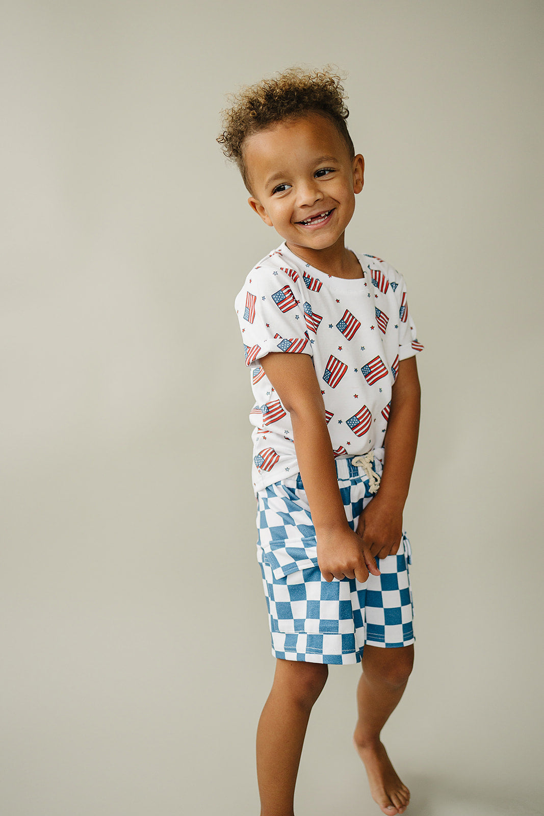 Cargo Shorts Set | Patriotic Vibes