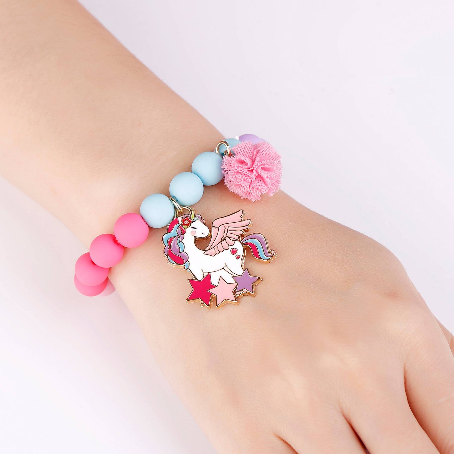 Magical Unicorn Bracelet and Nail Sticker Girly Gift Pack