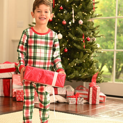 Oh What Fun Holiday Collection| Christmas Plaid ButtFlap Jammies