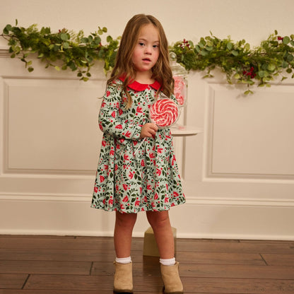 Oh What Fun Holiday Collection|  Claire Twirl Dress in Winter Berries