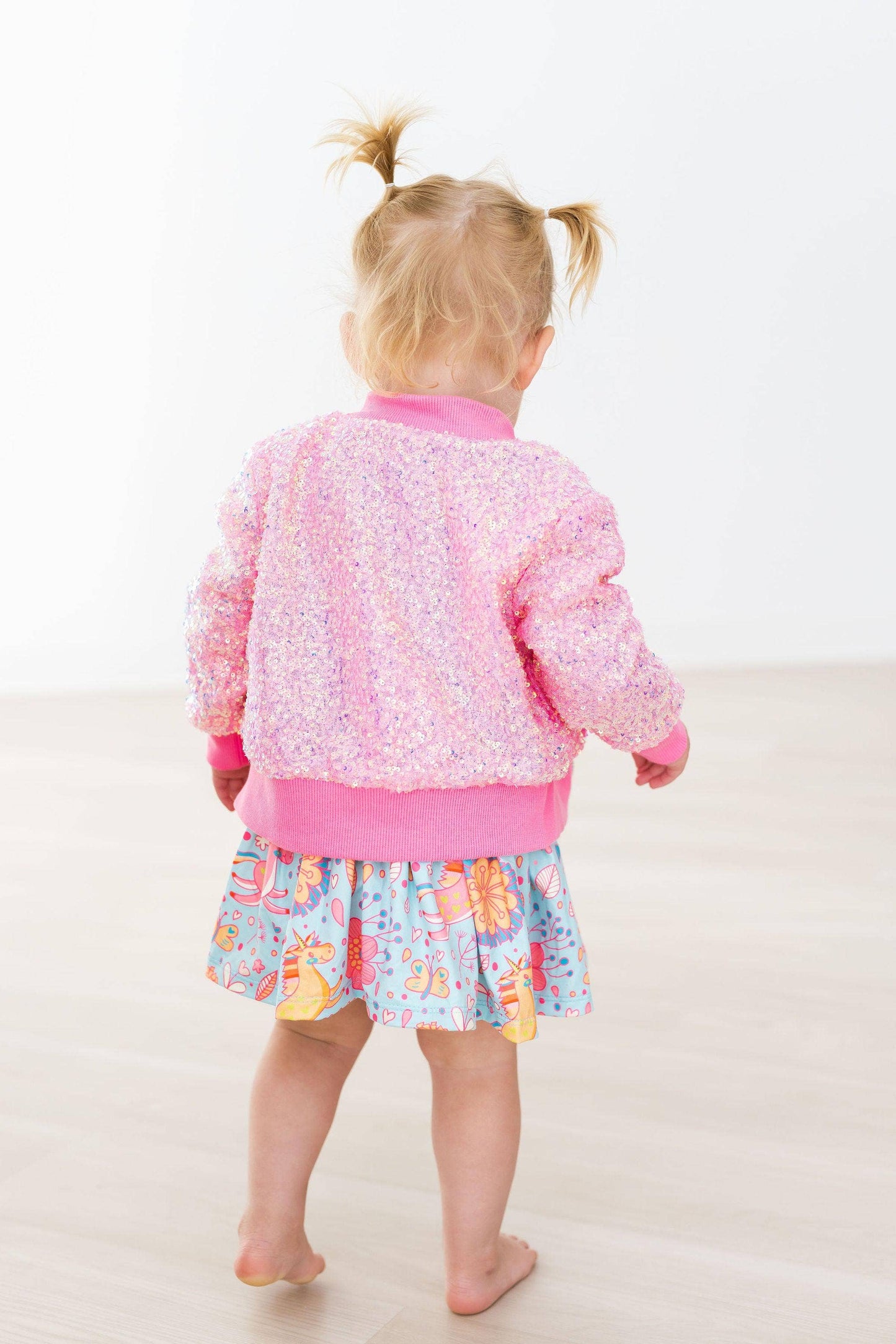 Bubblegum Pink Sequin Jacket: 2T