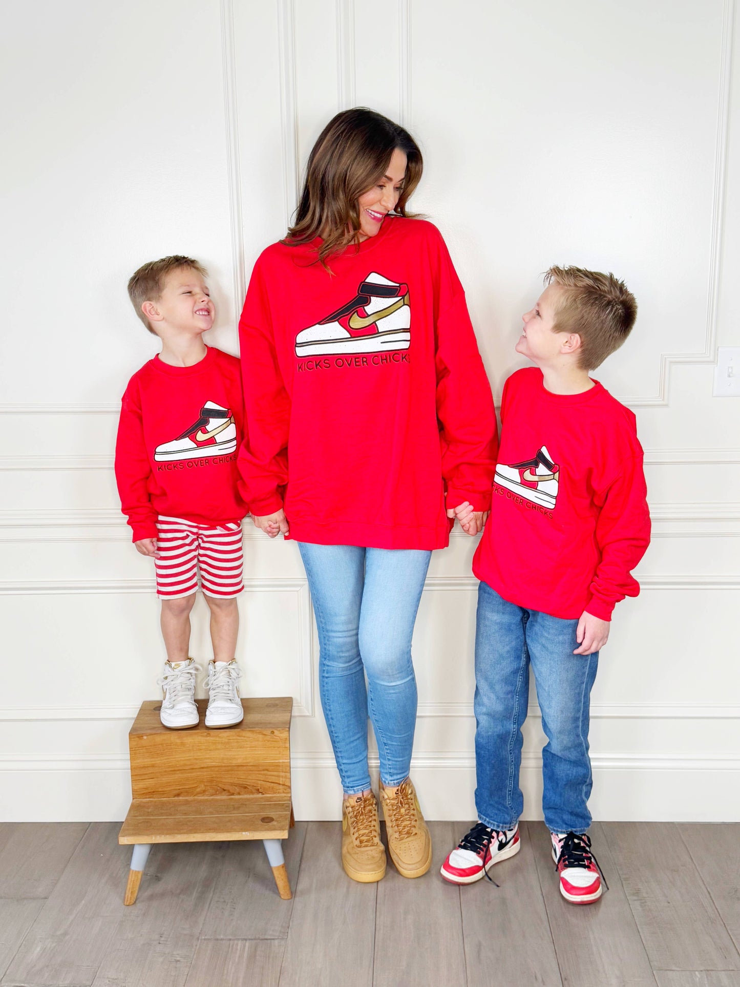 Kicks Over Chicks Youth & Adult Sweatshirt: Youth Small