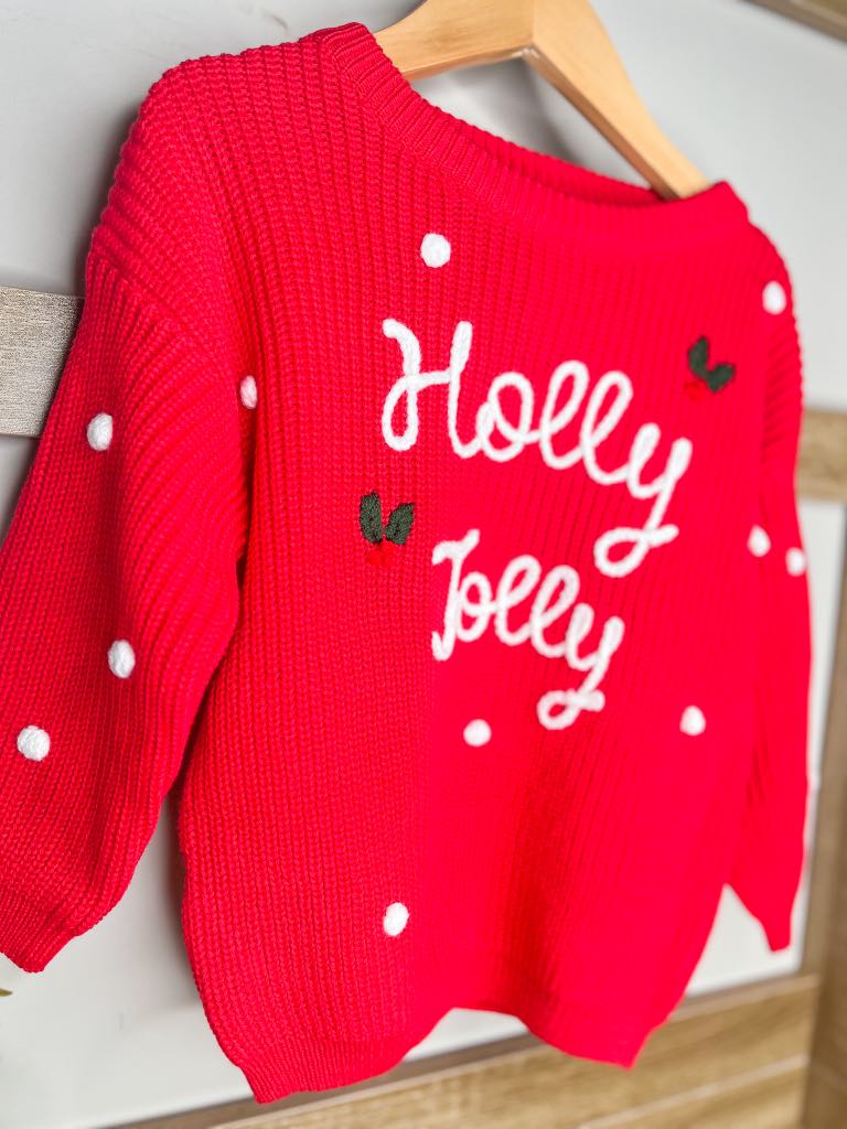 Oh What Fun Holiday Collection|  Holiday Rope Embroidered Sweaters