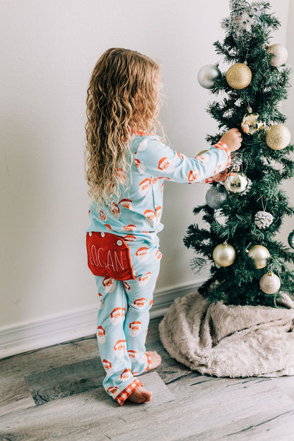 Oh What Fun Holiday Collection|  Vintage Santa Buttflap Jammies