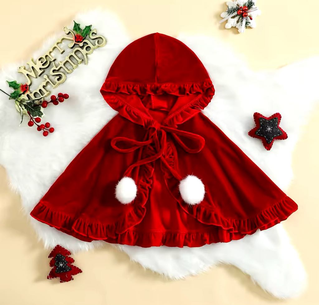 Oh What Fun Holiday Collection| Red Velvet Shawl
