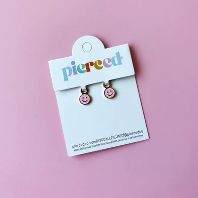 Pierced Co Smiley Face Charm