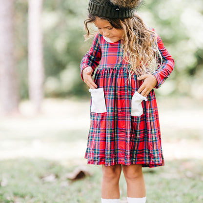 Oh What Fun Holiday Collection|  Claire Twirl Dress in Tartan