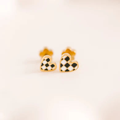 Pierced Co Tiny Collection -  Checkered Hearts