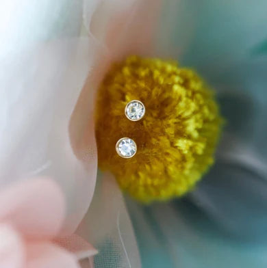 Pierced Co Tiny Collection - Diamond Earrings